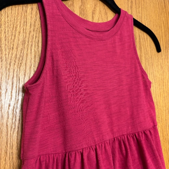 Old Navy Girls Raspberry Sleeveless Jersey Dress – Size M (8) - Picture 3 of 4